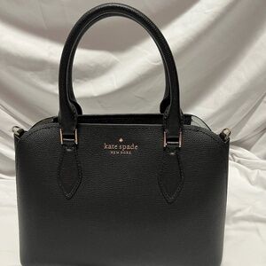 Kate Spade New York Darcy Small Satchel - Black Pebbled Leather Purse
